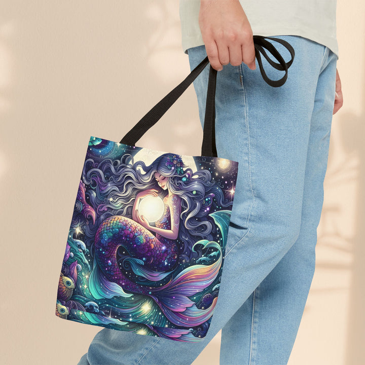 Celestial Mermaid Secret Tote Bag – Stylish Reusable Beach Trip Bag