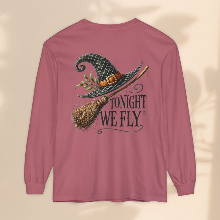 Whimsical Witch Halloween Long Sleeve T-Shirt