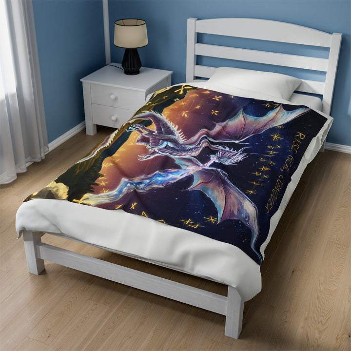 Fantasy Dragon Velveteen Plush Blanket