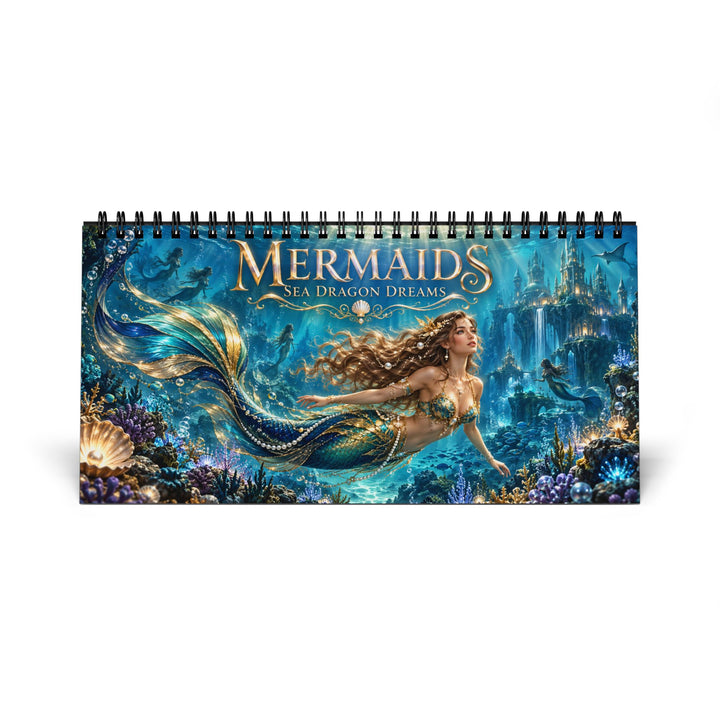 2027 Mermaid Desktop Calendar – Sea Dragon Dreams Planner