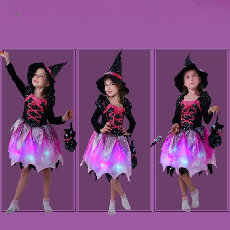 Girls’ Halloween Witch Costume – Toddler & Kids Cosplay Outfit