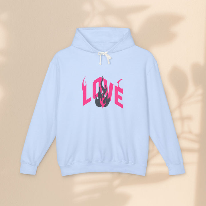 Unisex Lightweight Hooded Sweatshirt - LOVE