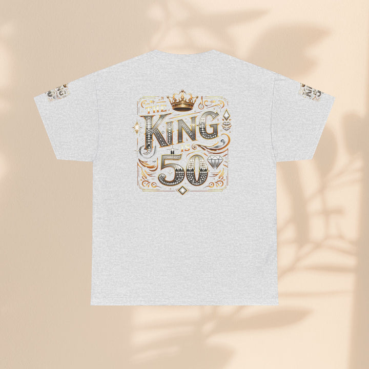 Royal 50th Birthday Tee, Vintage King Shirt, Men’s Birthday Gift, Celebrate 50 Years, Custom Graphic T-Shirt, Fun Party Top