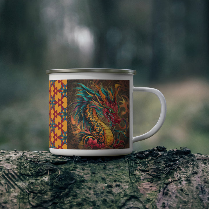 Enamel Camping Mug - Fire Dragon