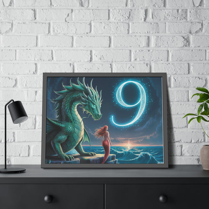 Number 9 and Dragons Canvas Wall Art