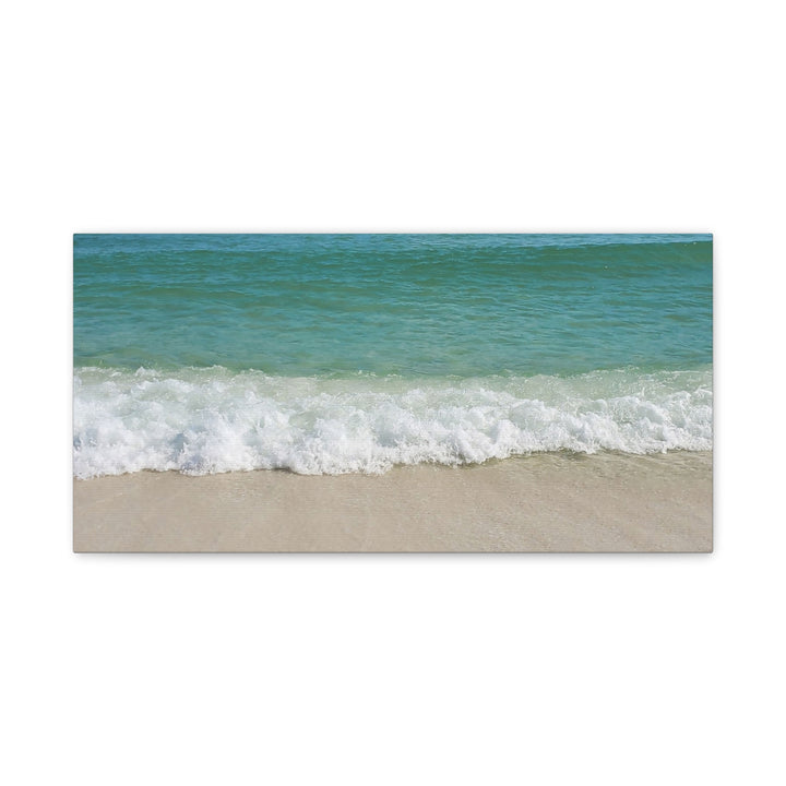 Beach Waves Matte Canvas Print – 1.25-Inch Stretched Seascape