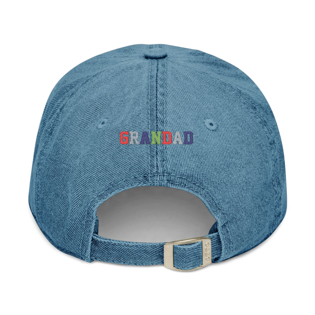 Colorful Embroidered Grandad Denim Hat - Gift for Grandpa