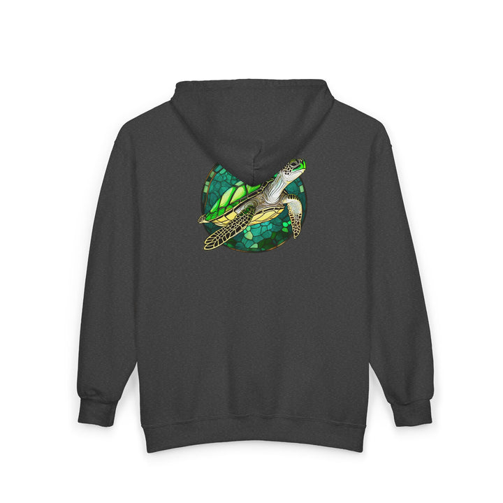Stained Glass Turtle - Unisex Heavy Blend™ Full Zip Hooded Sweatshirt