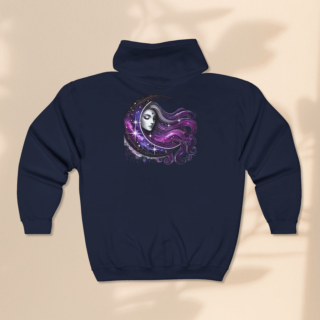 Moon Goddess - Unisex Heavy Blend™ Full Zip Hooded Sweatshirt