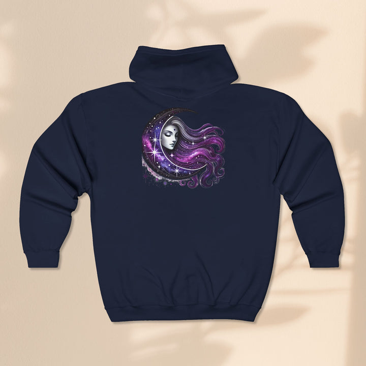 Moon Goddess - Unisex Heavy Blend™ Full Zip Hooded Sweatshirt