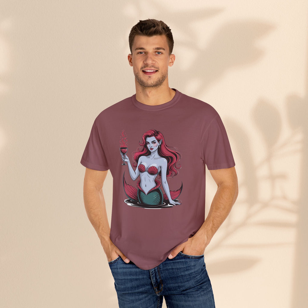 Mermaid-Themed Unisex T-Shirt – Fun Summer Apparel, Beach Lover Gift, Vintage Style Tee