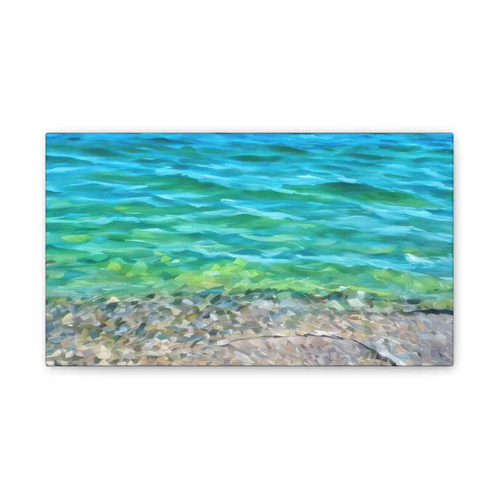Coastal Serenity Seascape Canvas Art Print