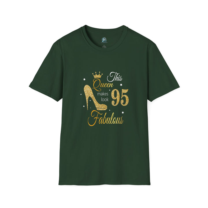 95 year old Fabulous Queen T-Shirt, Stylish Graphic Tee, Birthday Gift, Fashion Top, Statement Shirt