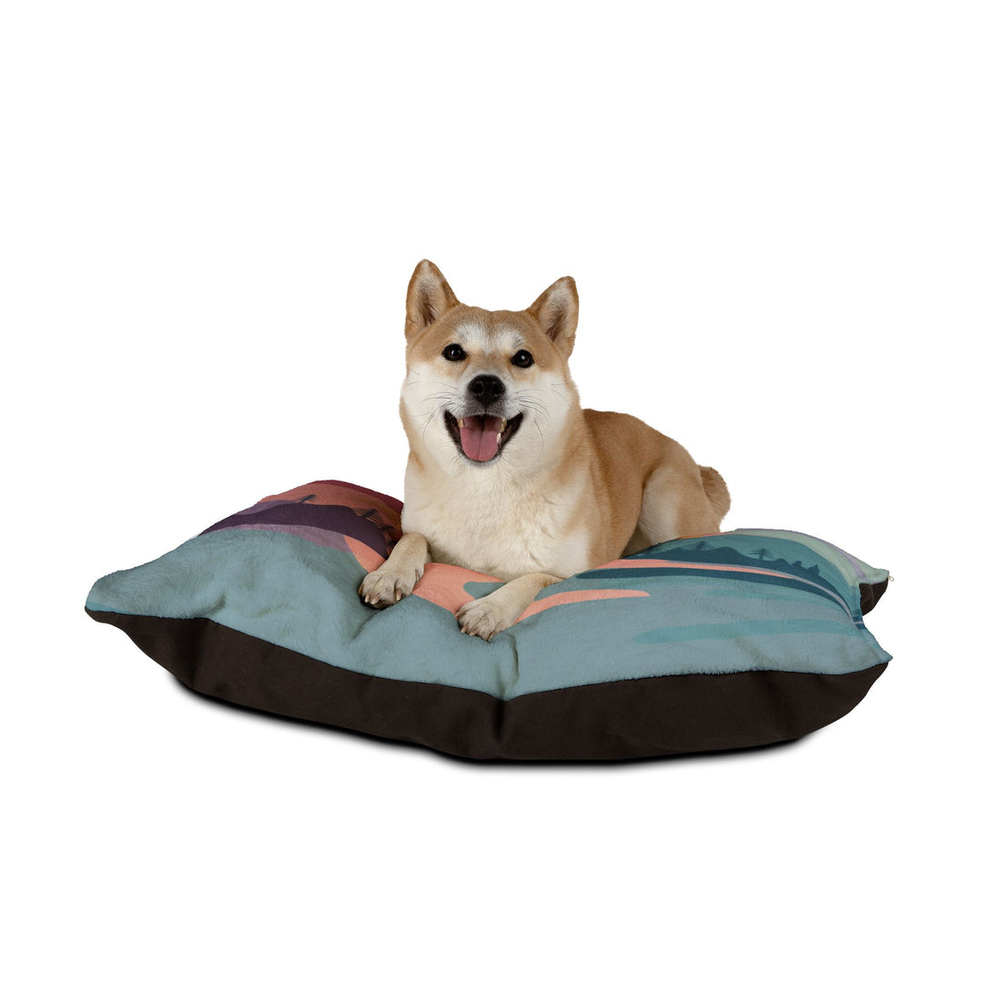 Pastel Scene Pet Bed