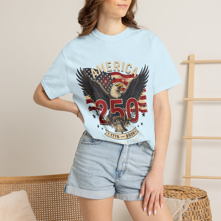 America 250 Eagle Patriotic T-Shirt — Independence Celebration Tee
