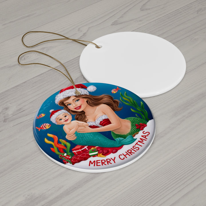 Ceramic Ornament - Mermaid Mom