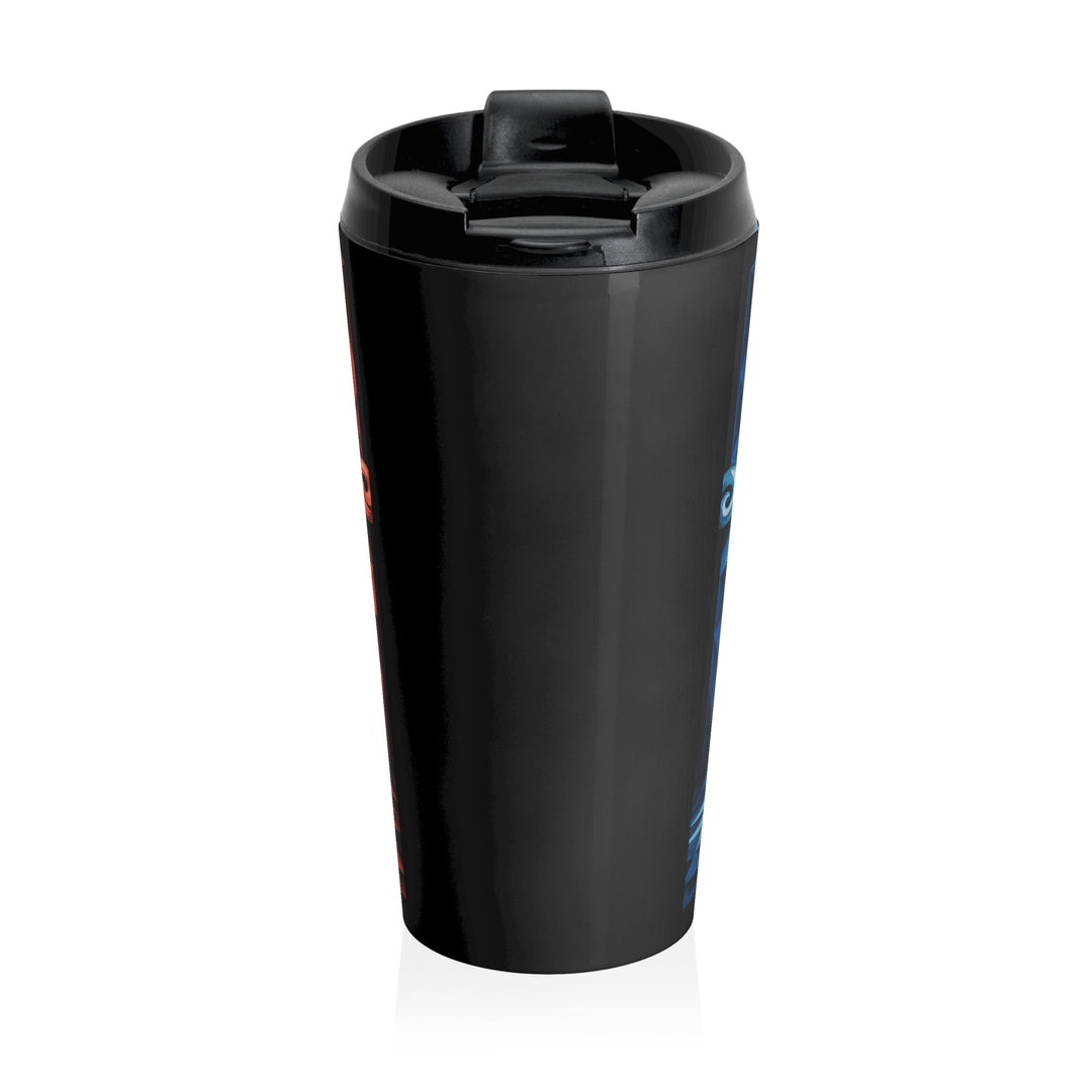 Colorful Pensacola Stainless Steel Travel Mug - Artistic Design for On-the-Go Coffee Lovers