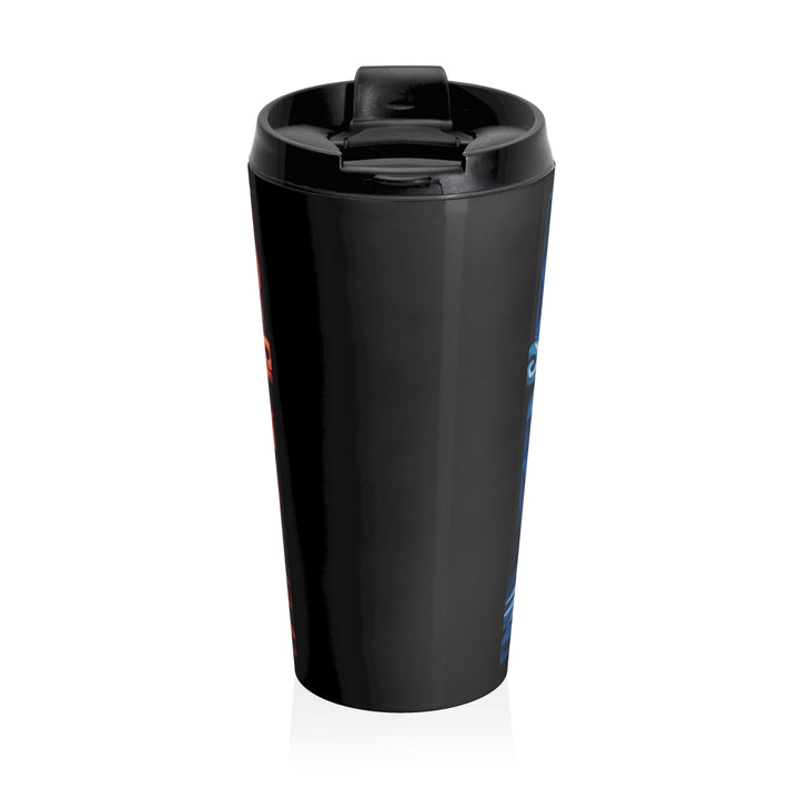 Colorful Pensacola Stainless Steel Travel Mug - Artistic Design for On-the-Go Coffee Lovers