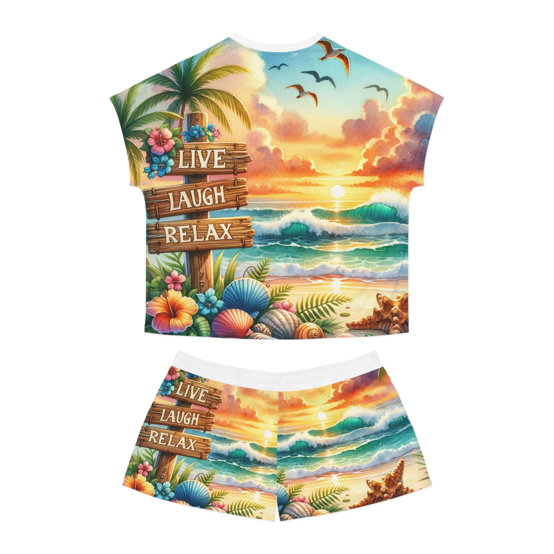 Women's Short Pajama Set  - Live Laugh Relax