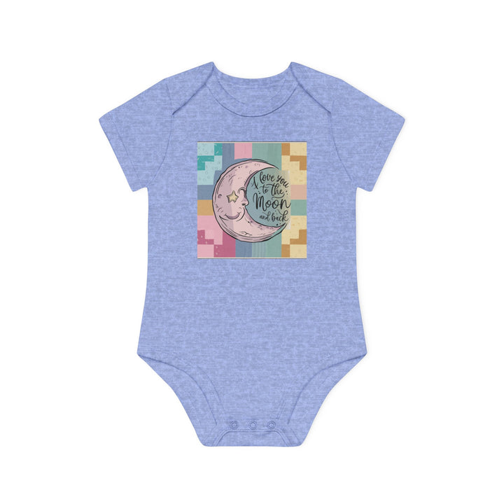 Baby Organic Short Sleeve Bodysuit - Love You To The Moon and Back