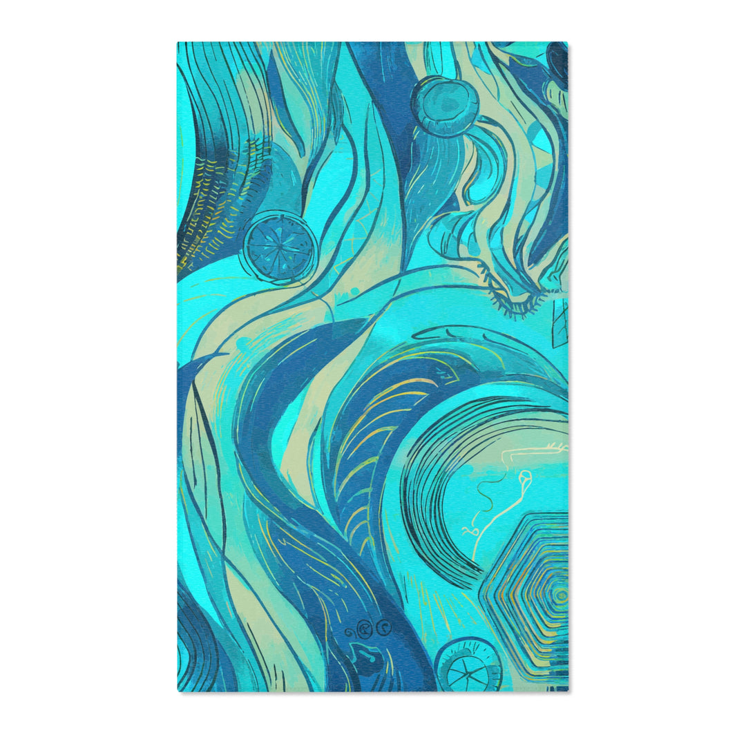 Vibrant Wave Rug for Stylish Serenity