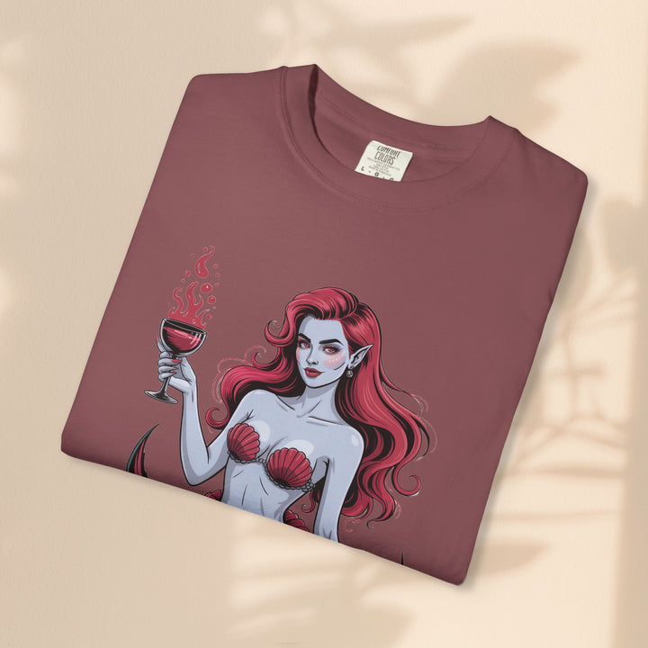 Mermaid-Themed Unisex T-Shirt – Fun Summer Apparel, Beach Lover Gift, Vintage Style Tee