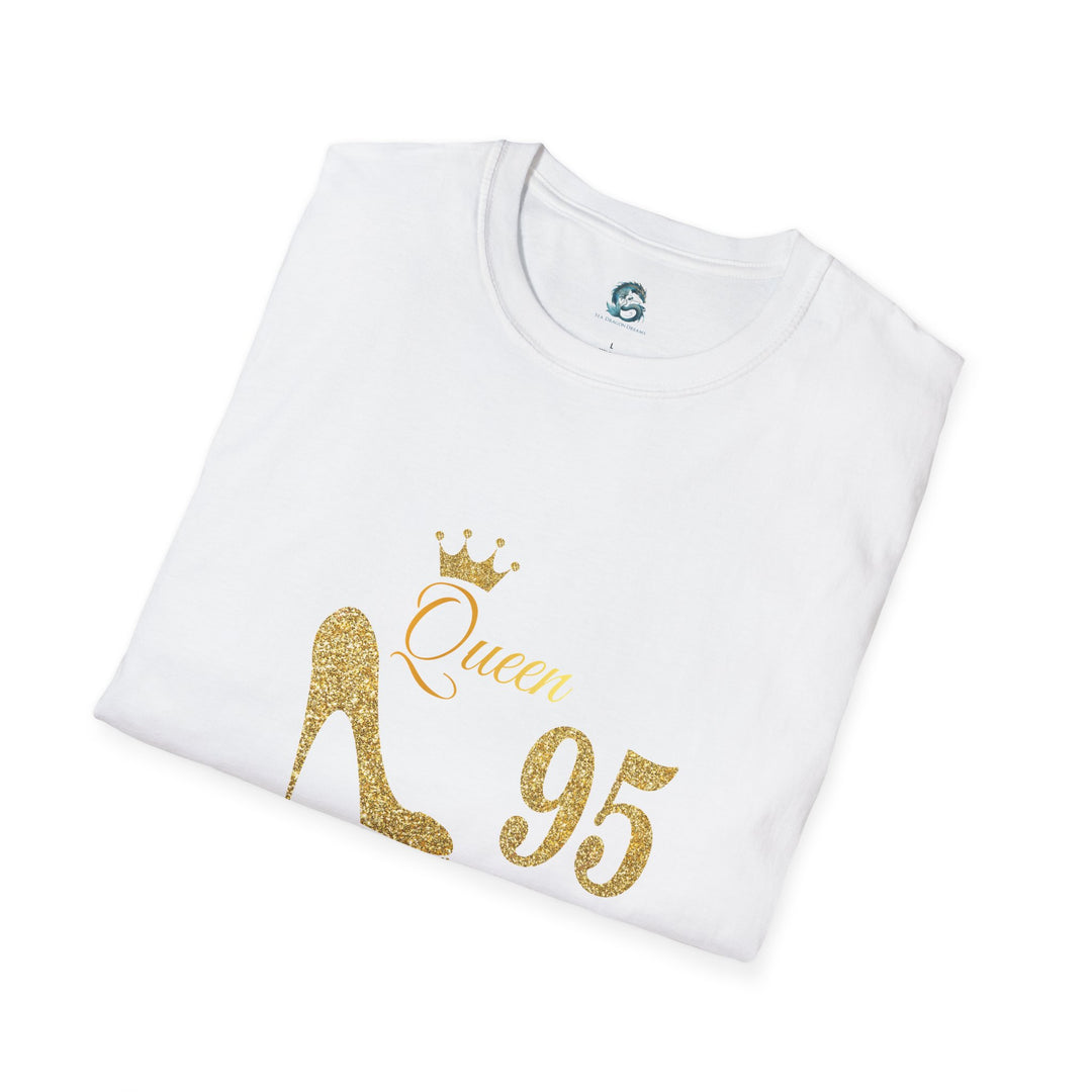 95 year old Fabulous Queen T-Shirt, Stylish Graphic Tee, Birthday Gift, Fashion Top, Statement Shirt