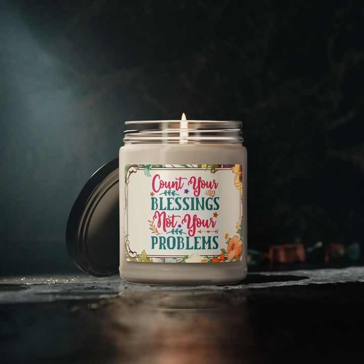 Scented Soy Candle, 9oz - Count Your Blessings