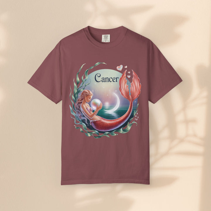 Cancer Zodiac Mermaid T-shirt, Astrology Tee, Astrological Sign Shirt, Gift for Cancer, Horoscope T-shirt, Cute Zodiac Apparel