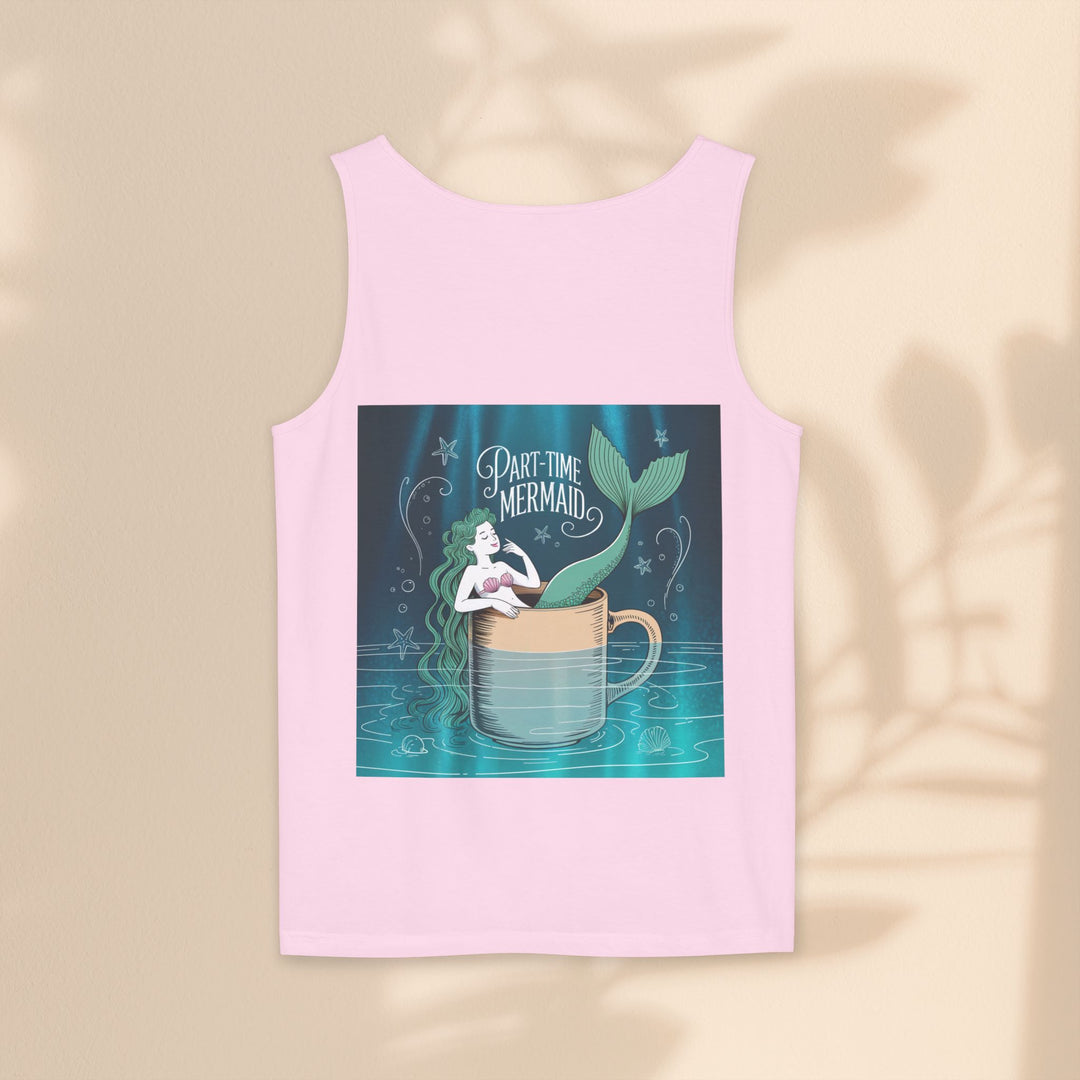 Part-Time Mermaid Unisex Tank Top, Casual Summer Tee, Cute Beachwear, Gift for Ocean Lovers, Quirky Mermaid Apparel
