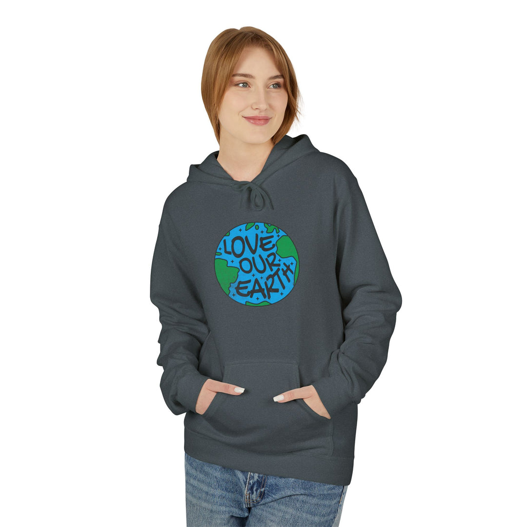 Unisex Midweight Softstyle Fleece Hoodie - Love Our Earth