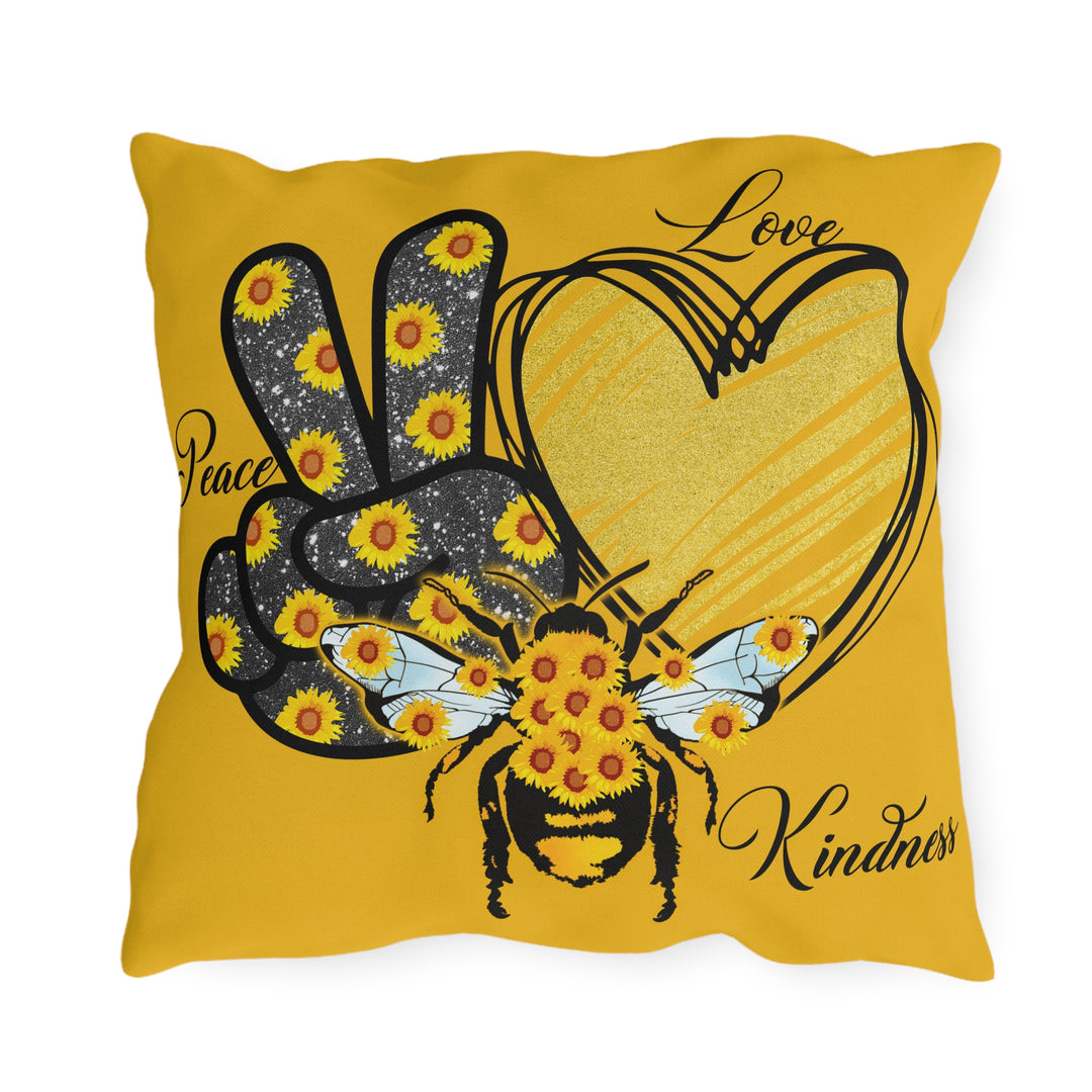 Outdoor Pillows - Peace, Love, Kindness