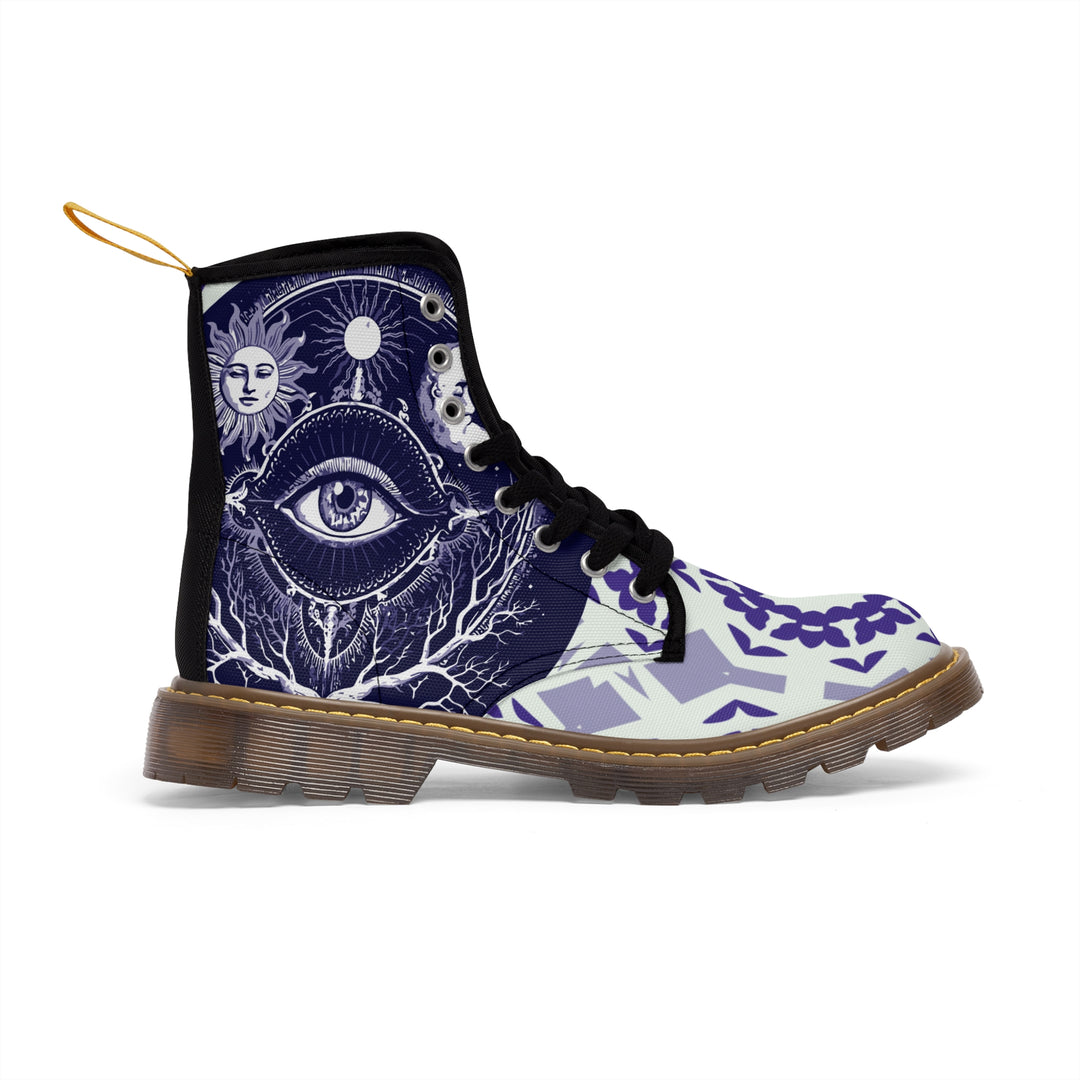 Women's Canvas Boots - Sacred Eye Boots