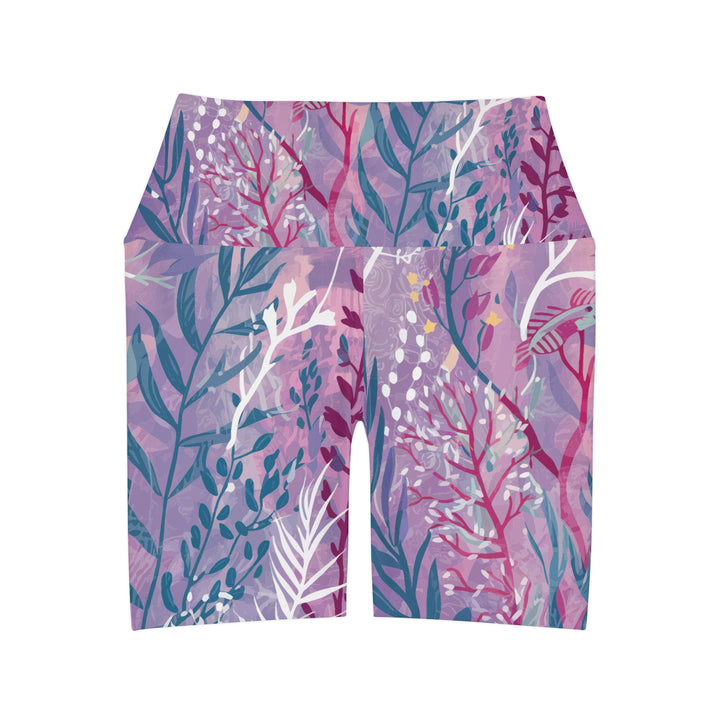 Purple Seaweed Yoga Shorts