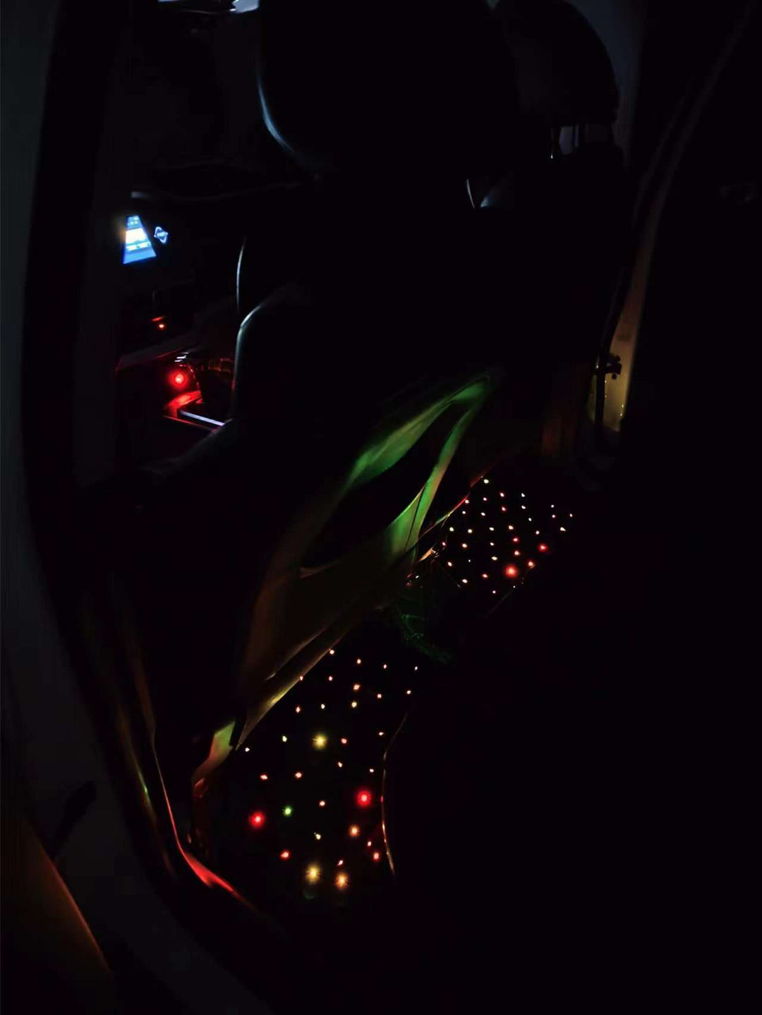 Starlight Fiber Optic Car Floor Mats | LED Galaxy Floor Mat Set