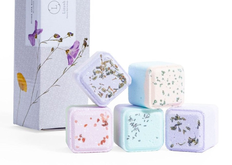 Mixed-Scent Shower Steamers Gift Set – 5 Aromatherapy Fizzies