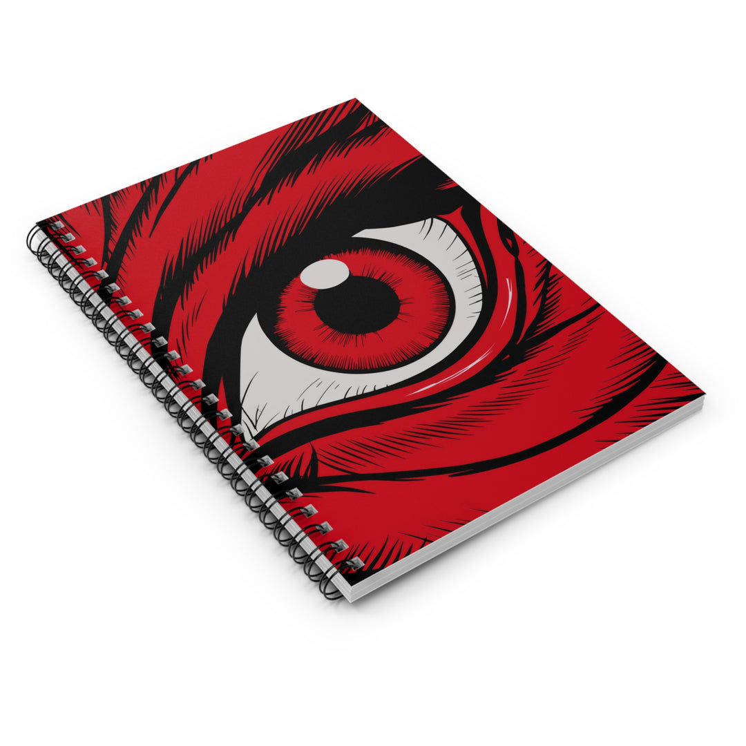 Spiral Notebook - Ruled Line - Red Eye