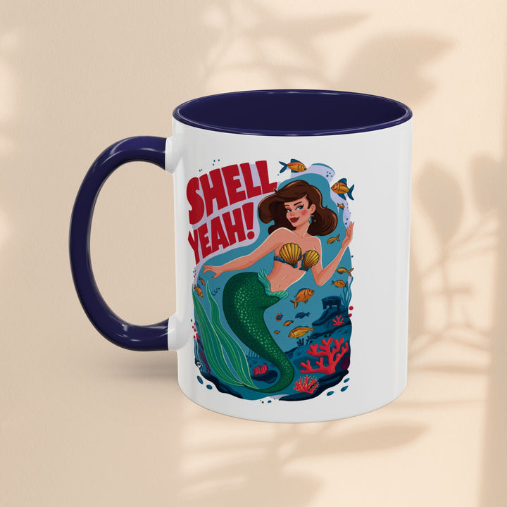 Accent Coffee Mug (11, 15oz) - Shell Yeah