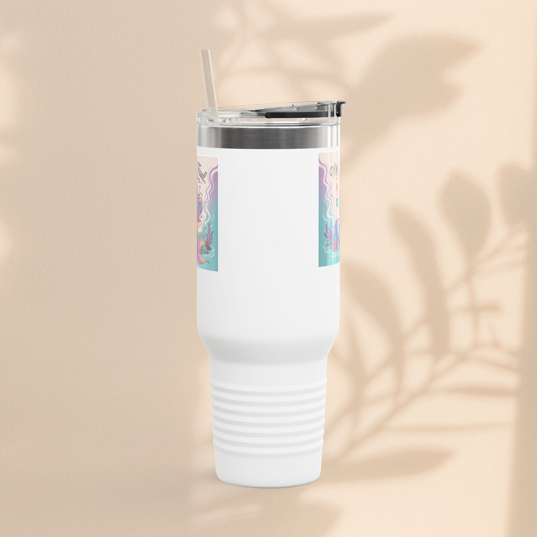 Magical Mermaid Fuel Insulated Travel Mug | 40oz Fantasy Drinkware for Beach Lovers, Gifts for Her