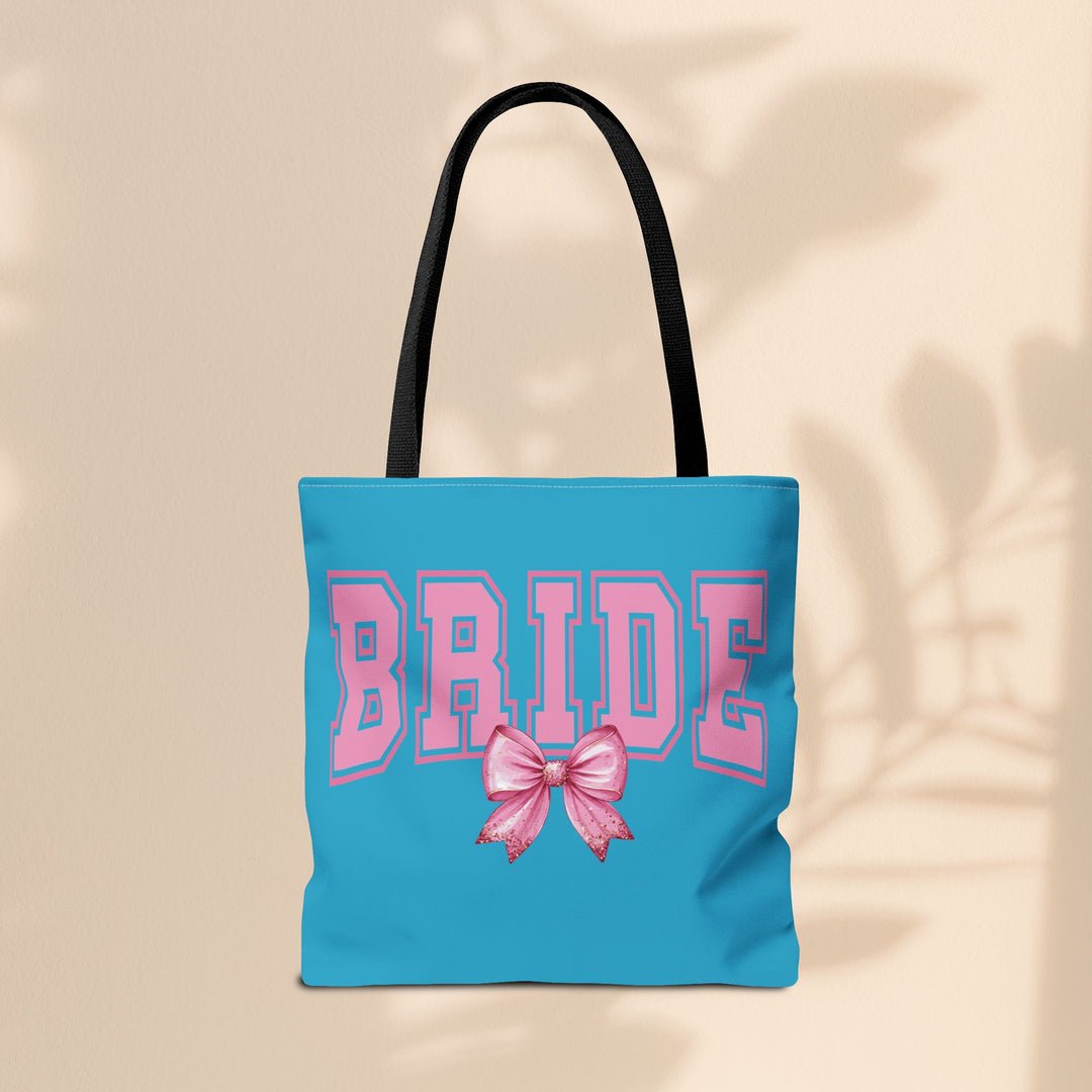 Bride Tote Bag with Bow | Bridal Shower Gift, Wedding Essentials, Bachelorette Party Accessory, Gift for Bridesmaids