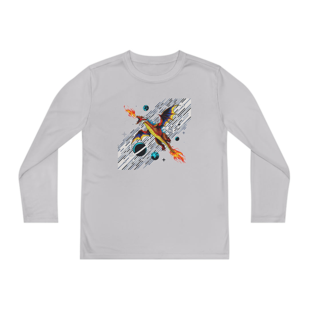 Youth Long Sleeve Competitor Tee - Galaxy Dragon