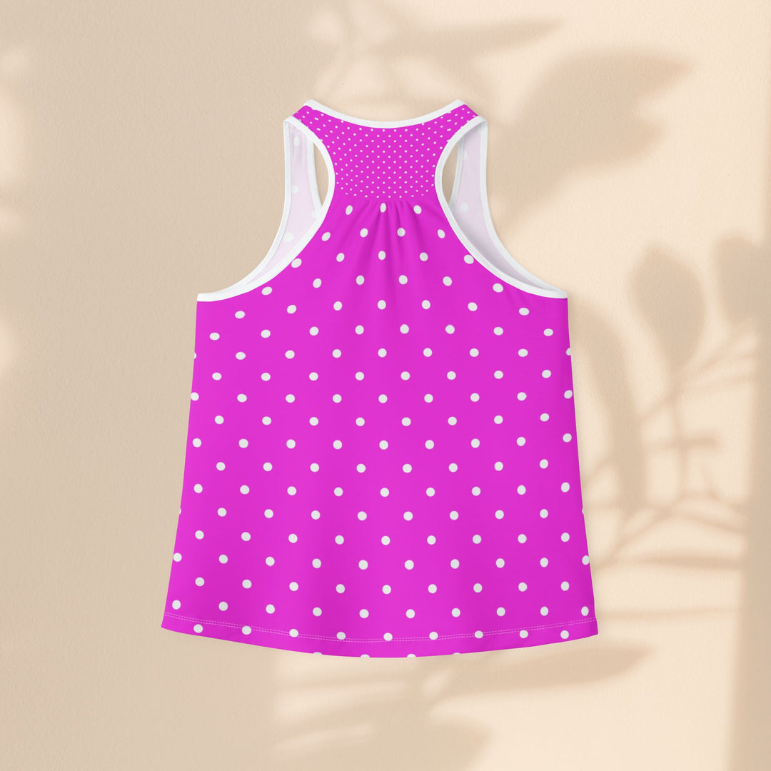 Women’s Pink Polka Dotted Tank Top — Cute Lightweight Summer Essential