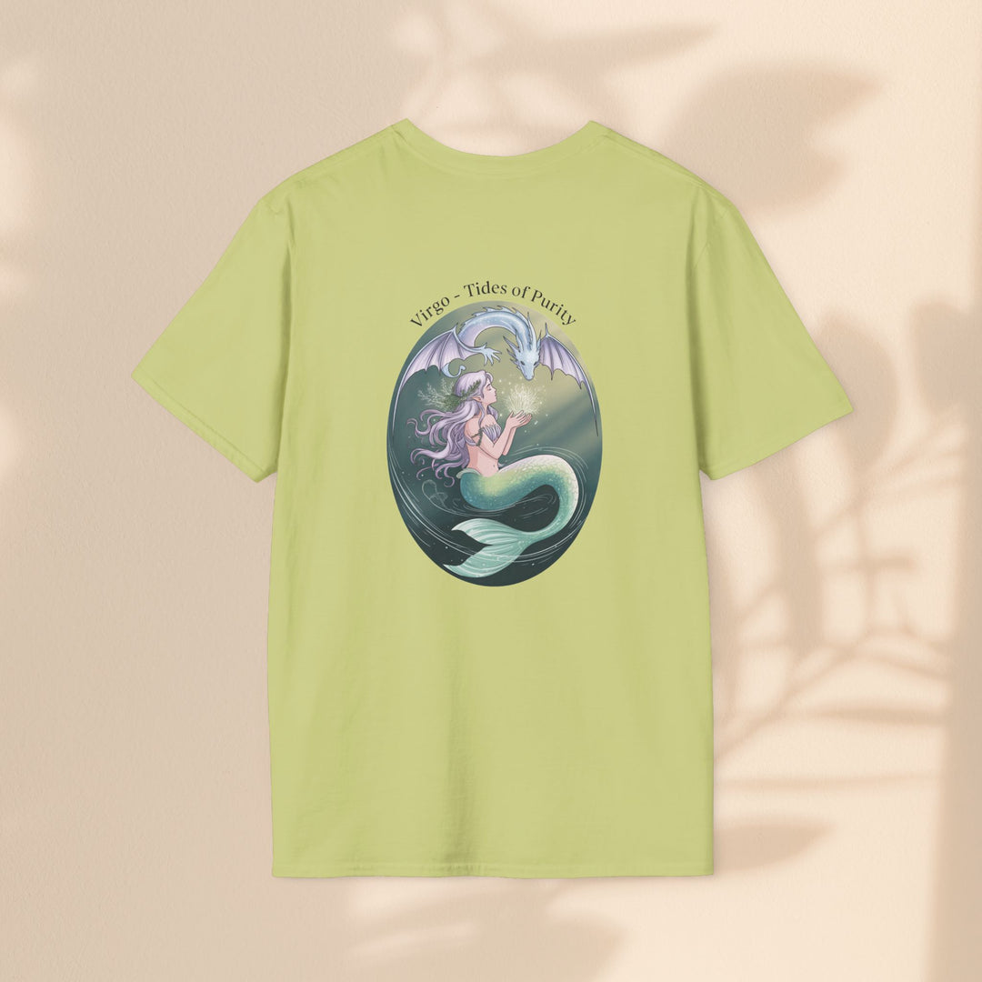 Mermaid Virgo T-Shirt, Ocean Art Tee, Summer Fashion, Gift for Beach Lovers, Sea Creature Apparel