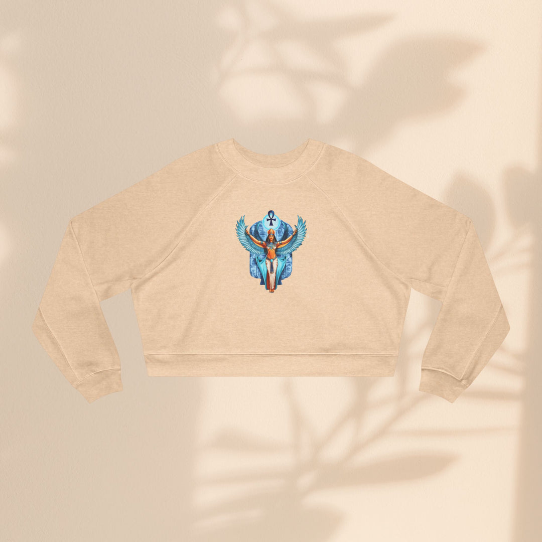 Goddess Isis Women's Cropped Fleece Pullover - Cozy & Stylish Casual Wear
