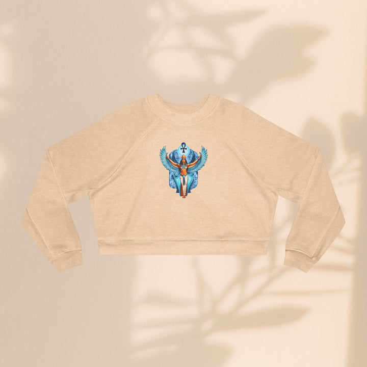 Goddess Isis Women's Cropped Fleece Pullover - Cozy & Stylish Casual Wear
