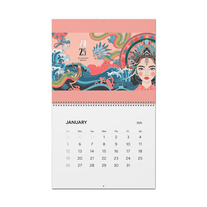 Wall Calendar 2025 Sea Dragon Dreams Calendar