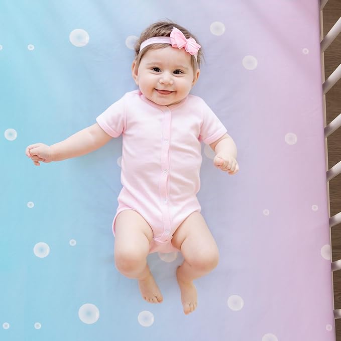 Mermaid Baby Crib Bedding Set – 4-Piece Nursery Set