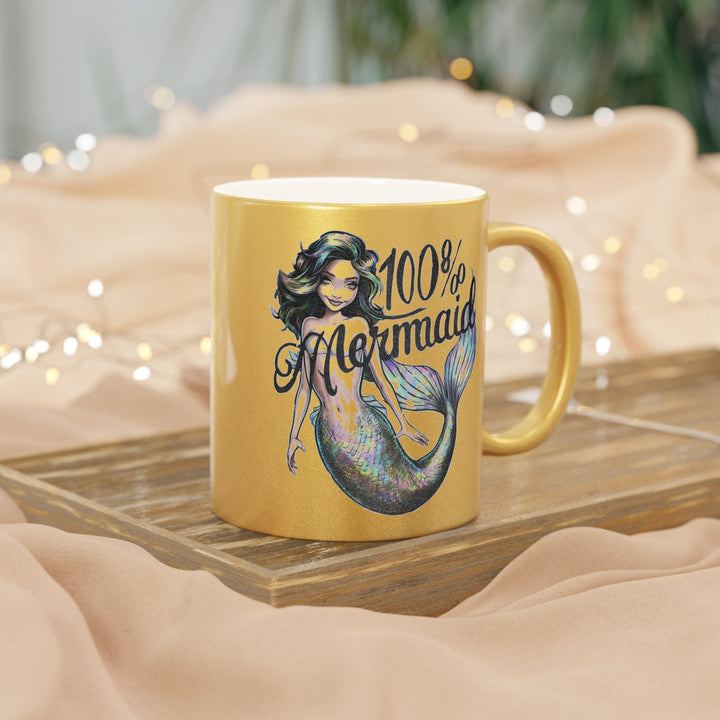 Metallic Mug (Silver\Gold) - 100% Mermaid