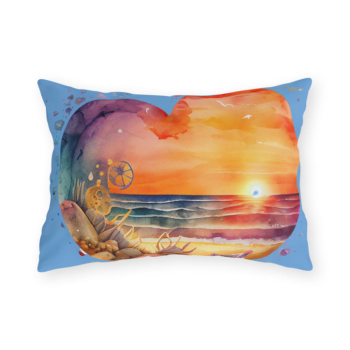 Outdoor Pillows - Beach Heart