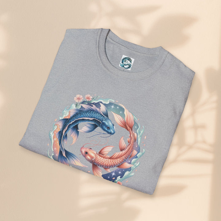 Pisces Zodiac T-Shirt, Softstyle Tee, Astrological Gift, Horoscope Apparel, Birthday Gift for Pisces, Astrology Merch